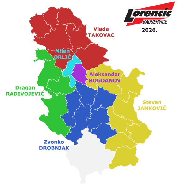 PRODAJNA PODRUČJA 2026 - LORENCIC SRBIJA