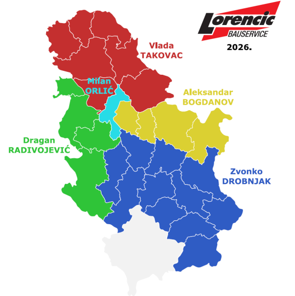 PRODAJNA PODRUČJA 2026 - LORENCIC SRBIJA